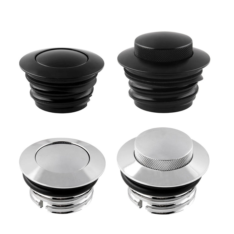 Motorcycle Flush Pop-up Gas Cap with O-ring for Harley Davidson (Silver) by buy2fix