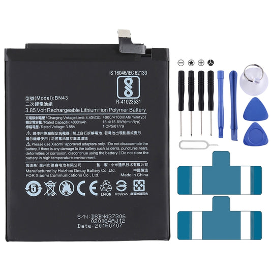 4000mAh BN43 for Xiaomi Redmi Note 4X Li-Polymer Battery - For Xiaomi by buy2fix | Online Shopping UK | buy2fix