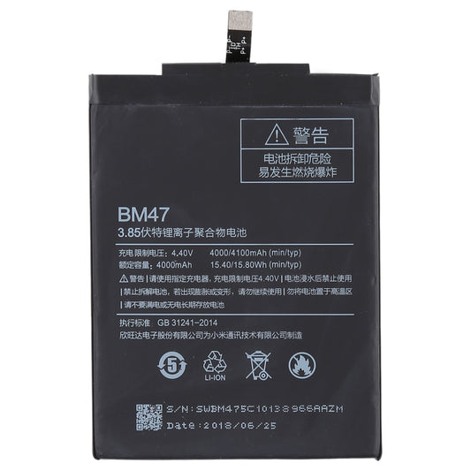 4000mAh BM47 for Xiaomi Redmi 3 Li-Polymer Battery by buy2fix