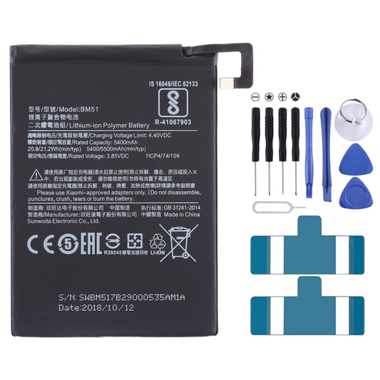 5400mAh BM51 for Xiaomi  Mi Max 3 Li-Polymer Battery - For Xiaomi by buy2fix | Online Shopping UK | buy2fix