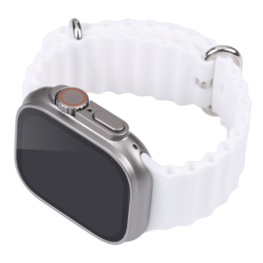 For Apple Watch Ultra 49mm Black Screen Non-Working Fake Dummy Display Model (White) by buy2fix