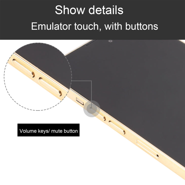 For iPhone 14 Pro Black Screen Non-Working Fake Dummy Display Model (Gold) - For iPhone & iPad by buy2fix | Online Shopping UK | buy2fix