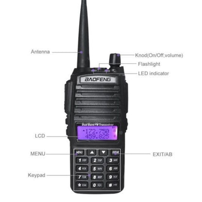 BaoFeng UV-82 5W Dual Band Two-Way Radio FM VHF UHF Handheld Walkie Talkie - Handheld Walkie Talkie by BAOFENG | Online Shopping UK | buy2fix