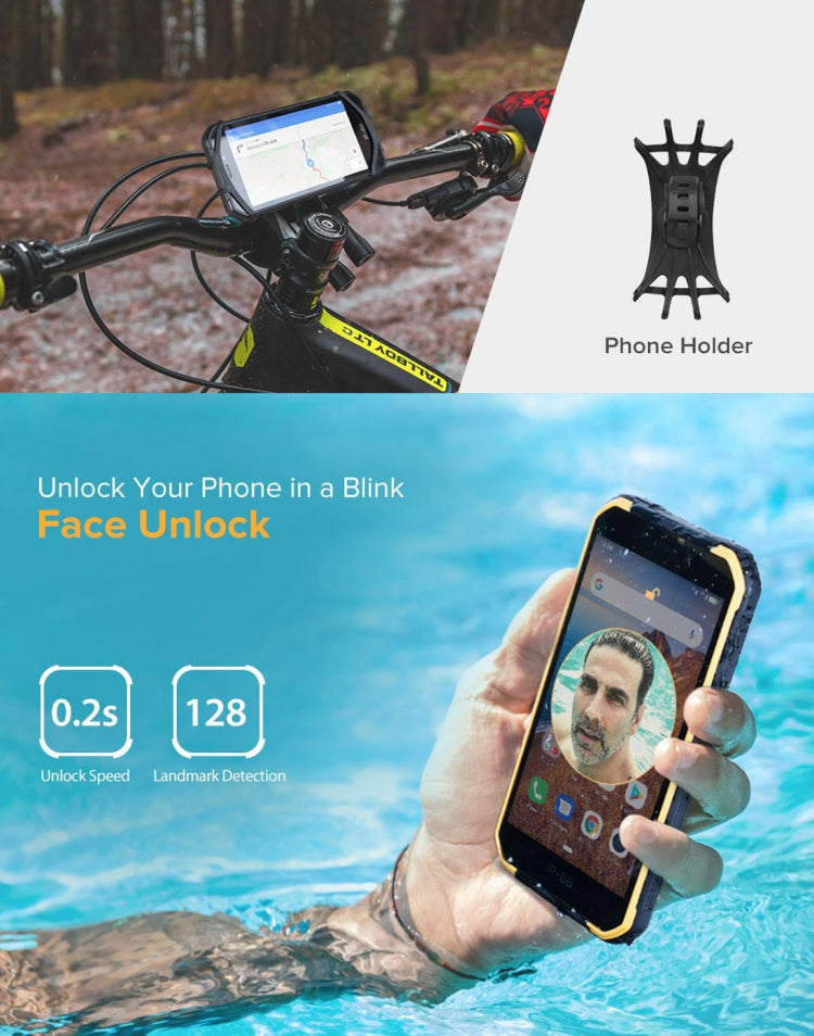 [HK Warehouse] Ulefone Armor X6 Rugged Phone, 2GB+16GB, IP68/IP69K Waterproof Dustproof Shockproof, Face Identification, 4000mAh Battery, 5.0 inch Android 9.0 MTK6580A/W Quad Core up to 1.3GHz, Network: 3G(Black) - Ulefone by Ulefone | Online Shopping UK | buy2fix