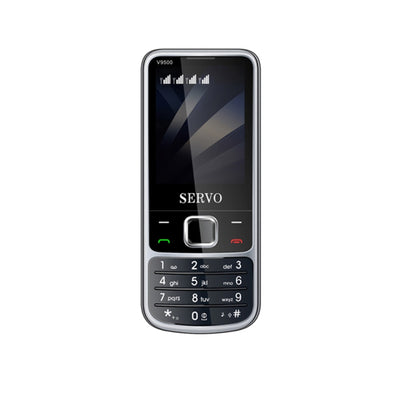 SERVO V9500 Mobile Phone, English Key, 2.4 inch, Spredtrum SC6531CA, 21 Keys, Support Bluetooth, FM, Magic Sound, Flashlight, GSM, Quad SIM(Black) - SERVO by SERVO | Online Shopping UK | buy2fix