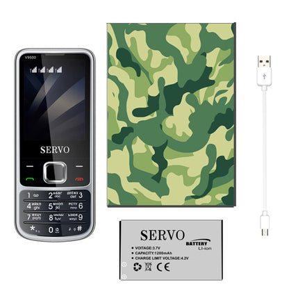 SERVO V9500 Mobile Phone, English Key, 2.4 inch, Spredtrum SC6531CA, 21 Keys, Support Bluetooth, FM, Magic Sound, Flashlight, GSM, Quad SIM(Black) - SERVO by SERVO | Online Shopping UK | buy2fix