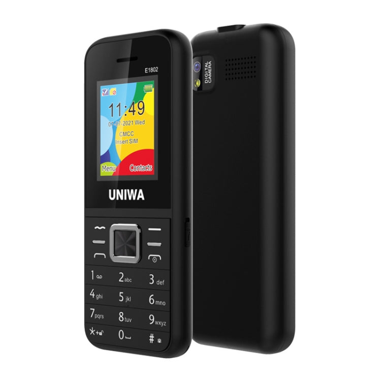 UNIWA E1802 Mobile Phone, 1.77 inch, 1800mAh Battery, SC6531DA, 21 Keys, Support Bluetooth, FM, MP3, MP4, GSM, Dual SIM(Blue) - UNIWA by UNIWA | Online Shopping UK | buy2fix