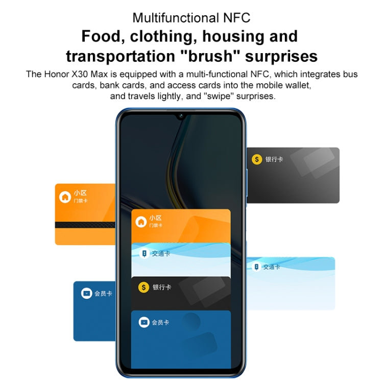Honor X30 Max 5G KKG-AN70, 64MP Cameras, 8GB+256GB, China Version by HONOR