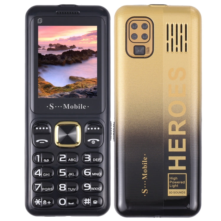 W23 Elder Phone, 2.2 inch, 800mAh Battery, 21 Keys, Support Bluetooth, FM, MP3, GSM, Triple SIM (Gold) - Others by buy2fix | Online Shopping UK | buy2fix