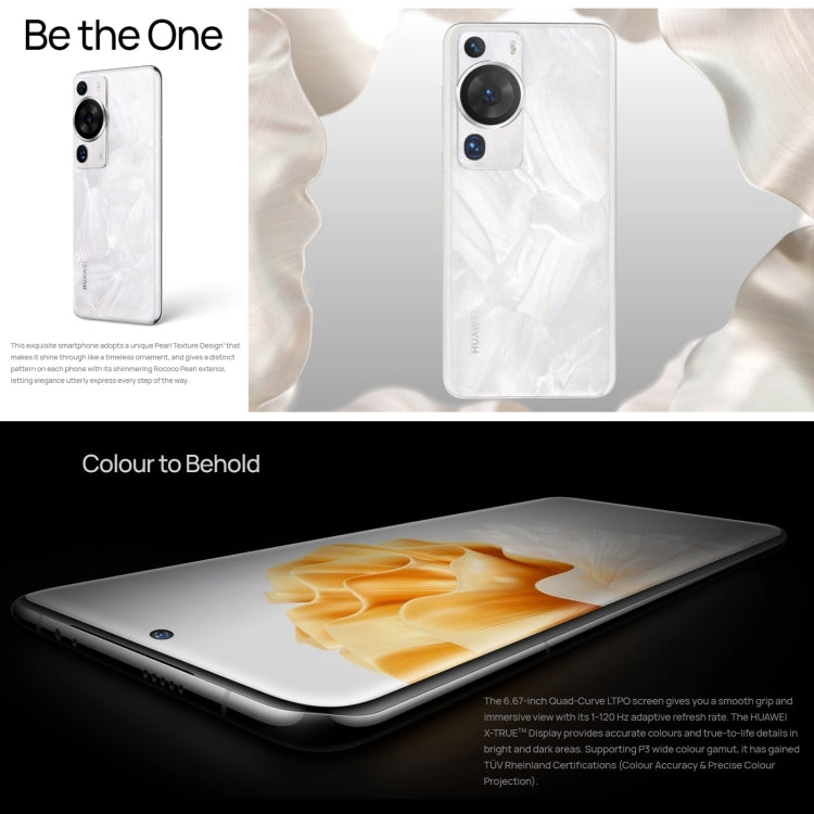 HUAWEI P60 Pro MNA-AL00, 12GB+256GB, 48MP Camera, China Version, Triple Back Cameras, In-screen Fingerprint Identification, 6.67 inch HarmonyOS 3.1 Qualcomm Snapdragon 8+ 4G Octa Core up to 3.2GHz, Network: 4G, OTG, NFC, Not Support Google Play(Black) by Huawei