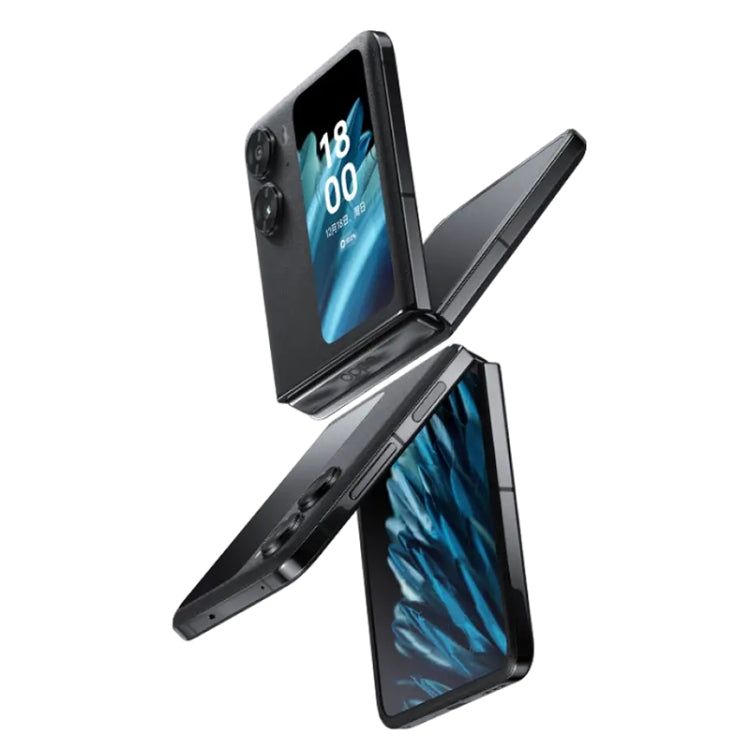 OPPO Find N2 Flip 8GB+256GB, 50MP Camera, Chinese Version, Dual Rear Cameras, Face ID & Side Fingerprint Identification, 6.8 inch + 3.26 inch Screen, ColorOS 13 Dimensity 9000+ Octa Core up to 3.2GHz, Support Google Play(Black) - OPPO by OPPO | Online Shopping UK | buy2fix