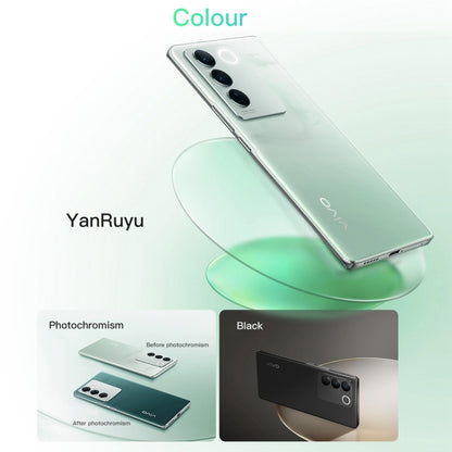 vivo S16 Pro 5G, 50MP Camera, 12GB+256GB, Triple Back Cameras, Srceen Fingerprint Identification, 4600mAh Battery, 6.78 inch Android 13 OriginOS 3 Dimensity 8200 Octa Core up to 3.1GHz, OTG, NFC, Network: 5G (Mint Green) by vivo