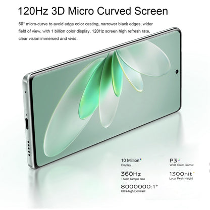 vivo S16 Pro 5G, 50MP Camera, 12GB+256GB, Triple Back Cameras, Srceen Fingerprint Identification, 4600mAh Battery, 6.78 inch Android 13 OriginOS 3 Dimensity 8200 Octa Core up to 3.1GHz, OTG, NFC, Network: 5G (Mint Green) by vivo