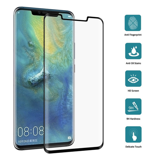 0.3mm 9H Surface Hardness 3D Curved Edge Full Screen Tempered Glass Film for Huawei Mate 20 Pro by buy2fix