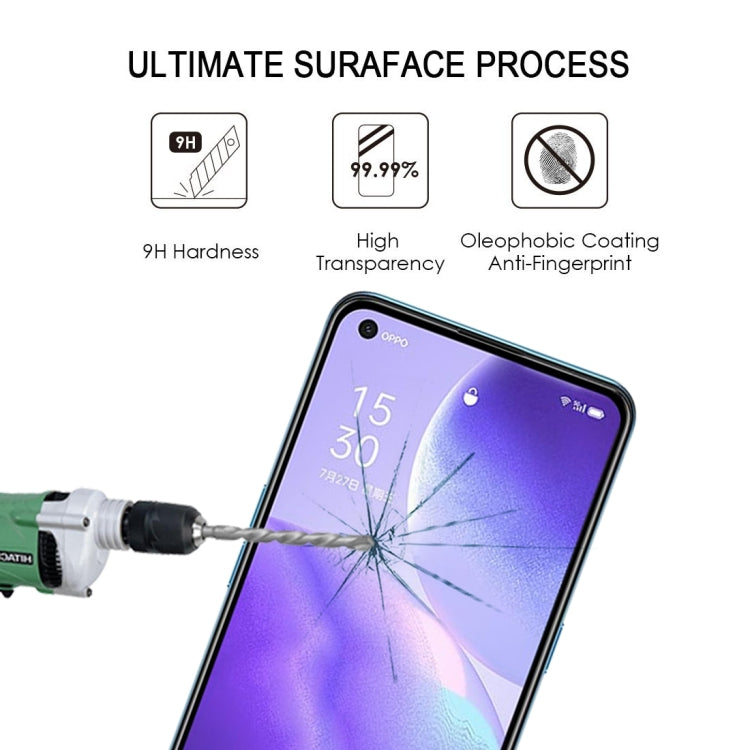 For OPPO Reno5 5G / 4G Full Glue Full Screen Tempered Glass Film - OPPO & vivo Accessories by buy2fix | Online Shopping UK | buy2fix