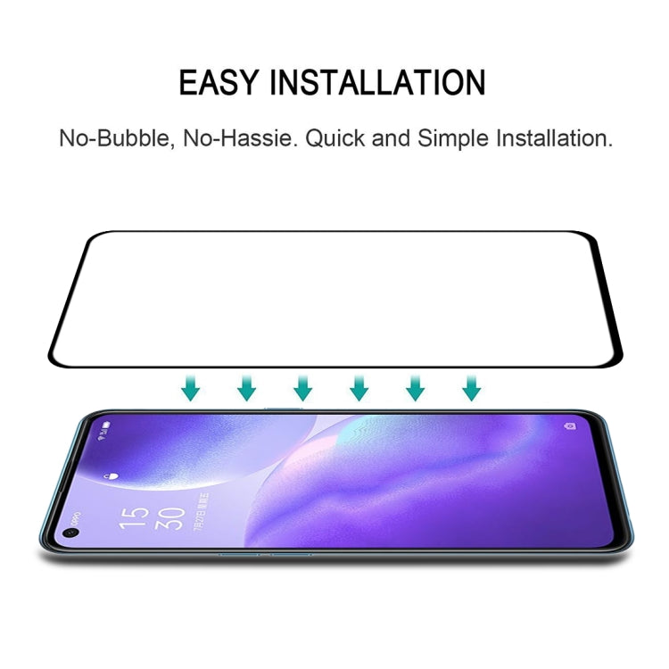 For OPPO Reno5 5G / 4G Full Glue Full Screen Tempered Glass Film - OPPO & vivo Accessories by buy2fix | Online Shopping UK | buy2fix