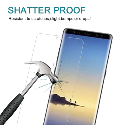 For Galaxy Note 8 0.3mm 9H Surface Hardness 3D Curved Silk-screen Full Screen Tempered Glass Screen Protector(Transparent) - Samsung Accessories by buy2fix | Online Shopping UK | buy2fix