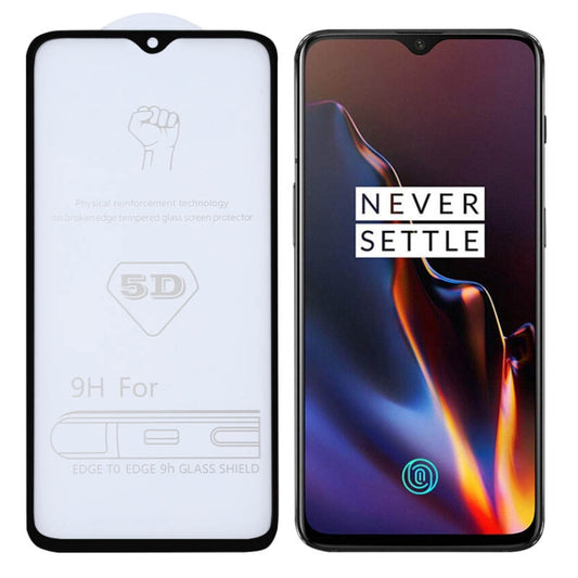 9H 5D Full Glue Full Screen Tempered Glass Film for OnePlus 6T by buy2fix