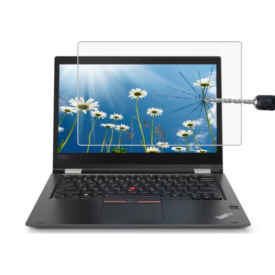 0.4mm 9H Surface Hardness Full Screen Tempered Glass Film for Lenovo ThinkPad X380 Yoga 13.3 inch