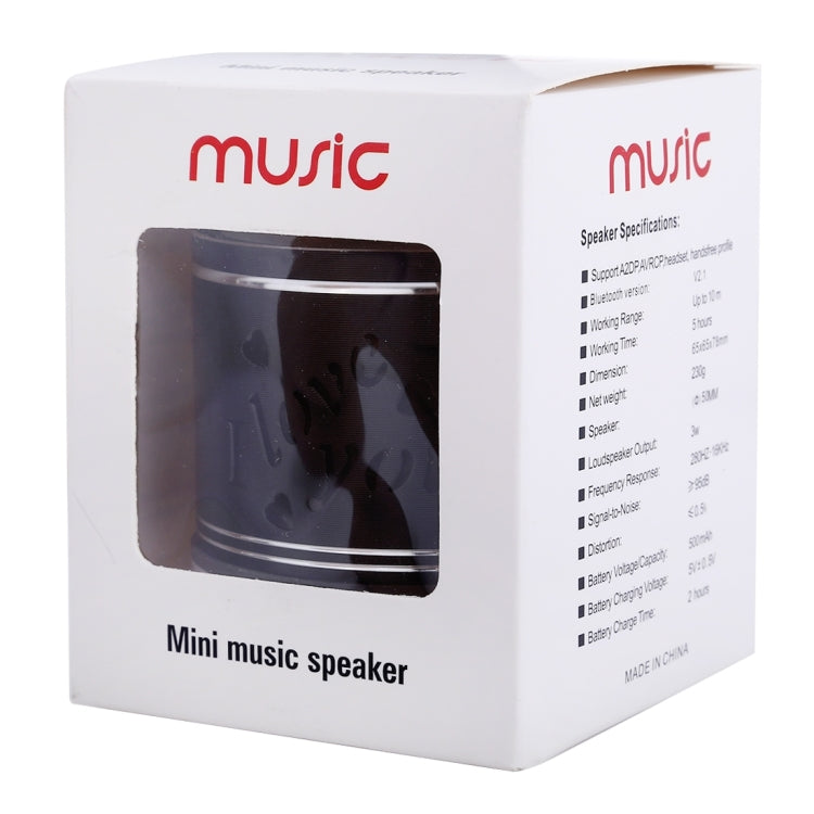 A9L Mini Portable Bluetooth Stereo Speaker with RGB LED Light, Built-in MIC, Support Hands-free Calls & TF Card & AUX(Black) - Mini Speaker by buy2fix | Online Shopping UK | buy2fix