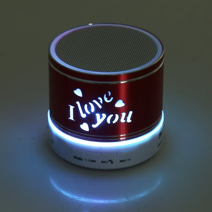 A9L Mini Portable Bluetooth Stereo Speaker with RGB LED Light, Built-in MIC, Support Hands-free Calls & TF Card & AUX(Red) - Mini Speaker by buy2fix | Online Shopping UK | buy2fix