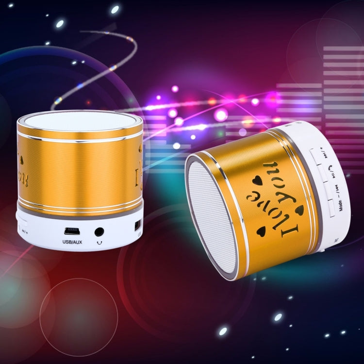 A9L Mini Portable Bluetooth Stereo Speaker with RGB LED Light, Built-in MIC, Support Hands-free Calls & TF Card & AUX(Yellow) - Mini Speaker by buy2fix | Online Shopping UK | buy2fix