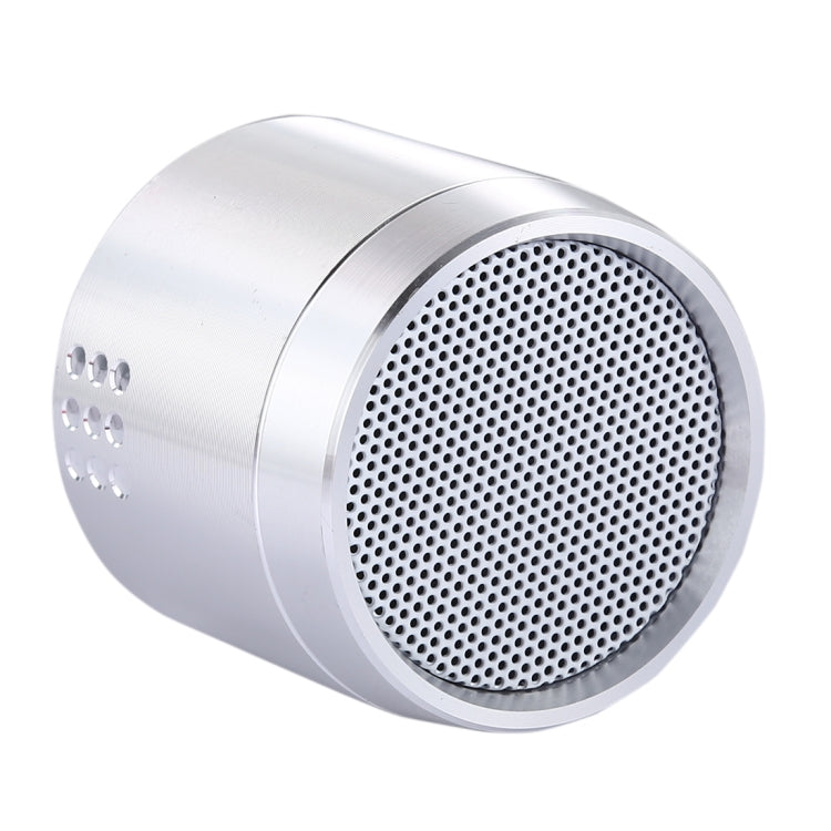 PTH-02 Portable True Wireless Stereo Mini Bluetooth Speaker with LED Indicator & Sling(Silver) - Mini Speaker by buy2fix | Online Shopping UK | buy2fix