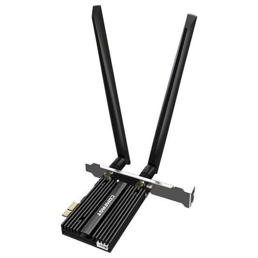 COMFAST CF-AX181 PRO 3000Mbps Tri-band + Bluetooth 5.2 Wireless WiFi6E PCI-E Network Card with Heat Sink by COMFAST