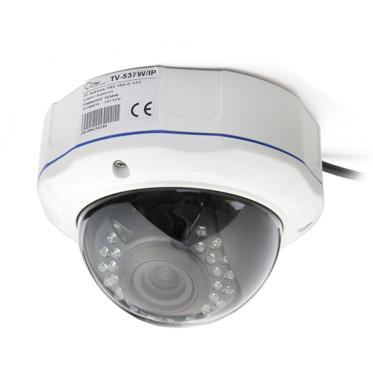 TV-537H5/IP AF POE H.264++ 5MP IP Dome Camera Auto Focus 4x Zoom 2.8-12MM Lens Surveillance Cameras(White) by buy2fix