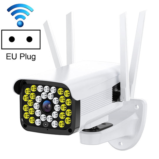 Difang DF-36Q Outdoor HD Surveillance IP Camera, Support Voice Intercom & Night Vision & Human Figure Detection & TF Card, WiFi + HD Fixed Version, EU Plug