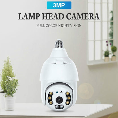 DP18 3.0MP Smart WiFi 1080P HD Outdoor Network Light Bulb Camera, Support Infrared Night Vision & Motion Detection & TF Card - Security by buy2fix | Online Shopping UK | buy2fix