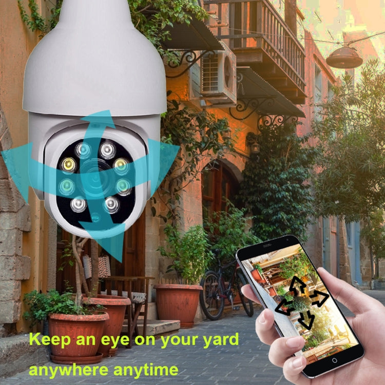 DP19 Smart WiFi HD Outdoor Network Light Bulb Camera, Support Infrared Night Vision & Motion Detection & TF Card - Security by buy2fix | Online Shopping UK | buy2fix