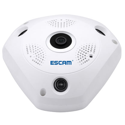 ESCAM Shark QP180 960P 360 Degrees Fisheye Lens 1.3MP WiFi IP Camera, Support Motion Detection / Night Vision, IR Distance: 10m - Security by ESCAM | Online Shopping UK | buy2fix