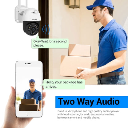 ESCAM QF558 5.0MP HD 5X Zoom Wireless IP Camera, Support Humanoid Detection, Night Vision, Two Way Audio, TF Card, EU Plug - Security by ESCAM | Online Shopping UK | buy2fix