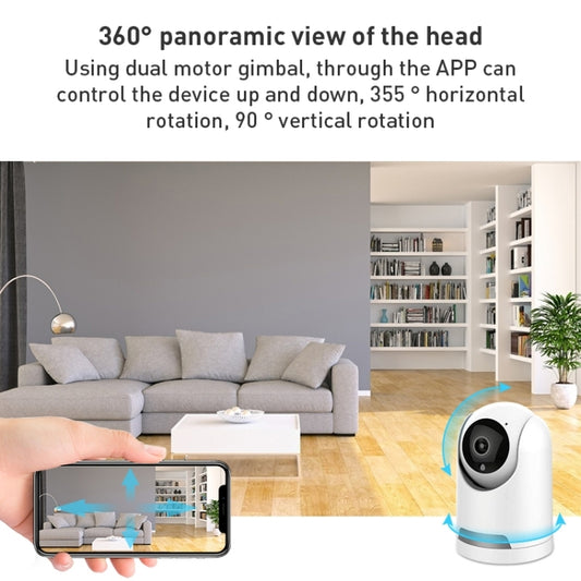 YT64 ICSEE 1080P Pan-tilt WiFi Smart IP Camera, Support TF Card / Two-way Audio / Motion Detection / Night Vision(EU Plug) by buy2fix