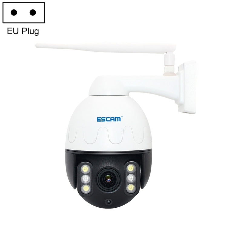 ESCAM Q5068 H.265 5MP Pan / Tilt / 4X Zoom WiFi Waterproof IP Camera, Support ONVIF Two Way Talk & Night Vision, EU Plug - Waterproof Camera by ESCAM | Online Shopping UK | buy2fix