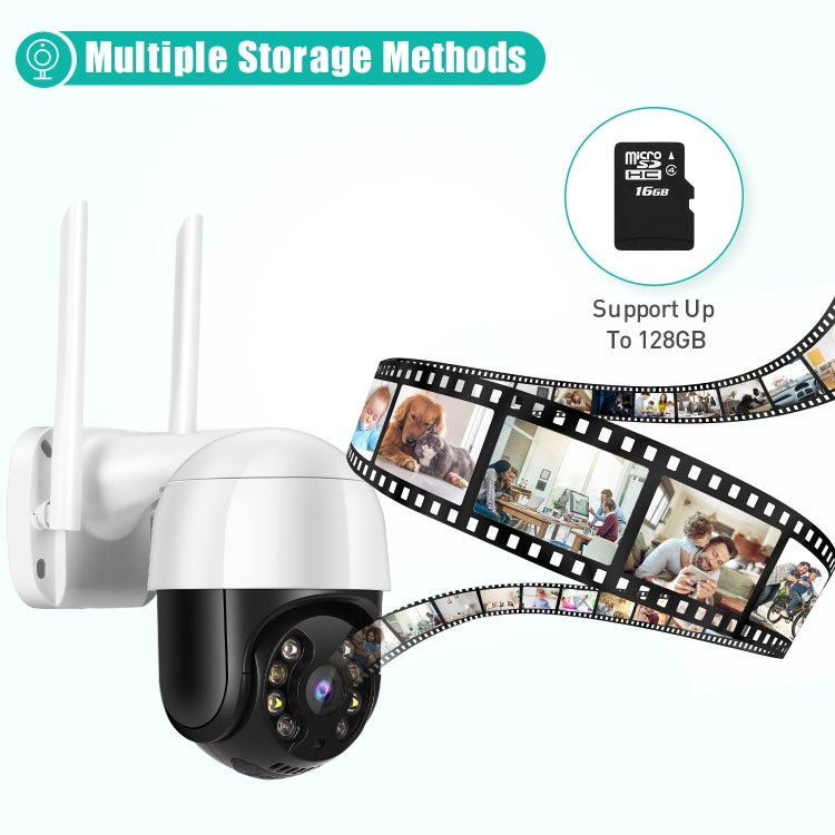 QX29 3.0MP HD WiFi IP Camera, Support Night Vision & Motion Detection & Two Way Audio & TF Card, UK Plug - Security by buy2fix | Online Shopping UK | buy2fix