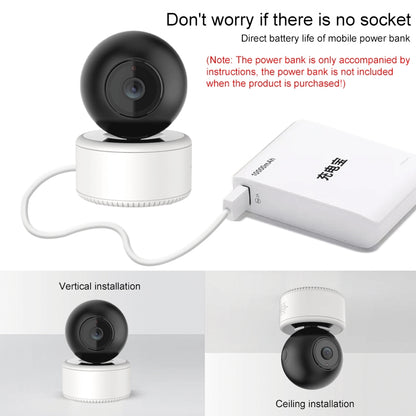 YT46 HD Wireless Indoor Network Shaking Head Camera, Support Motion Detection & Infrared Night Vision & Micro SD Card, UK Plug - Security by buy2fix | Online Shopping UK | buy2fix