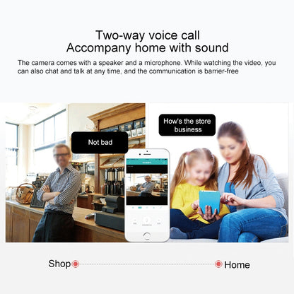 YT47 HD Wireless Indoor Network Shaking Head Camera, Support Motion Detection & Infrared Night Vision & Micro SD Card, US Plug - Security by buy2fix | Online Shopping UK | buy2fix