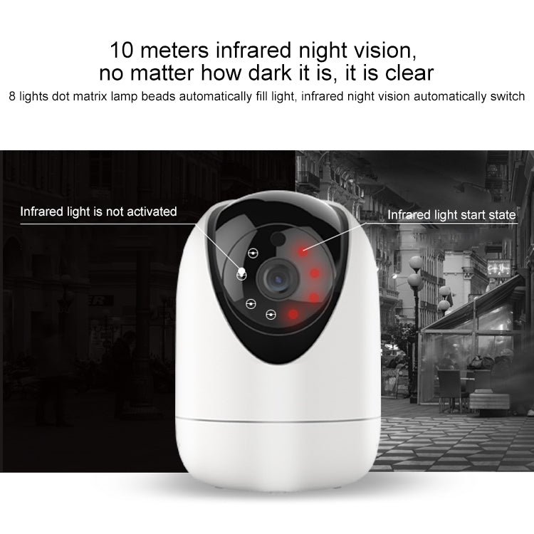 YT47 HD Wireless Indoor Network Shaking Head Camera, Support Motion Detection & Infrared Night Vision & Micro SD Card, EU Plug - Security by buy2fix | Online Shopping UK | buy2fix