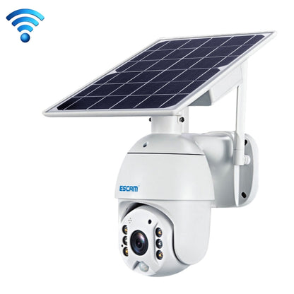 ESCAM QF280 HD 1080P IP66 Waterproof WiFi Solar Panel PT IP Camera without Battery, Support Night Vision / Motion Detection / TF Card / Two Way Audio (White) - Security by ESCAM | Online Shopping UK | buy2fix