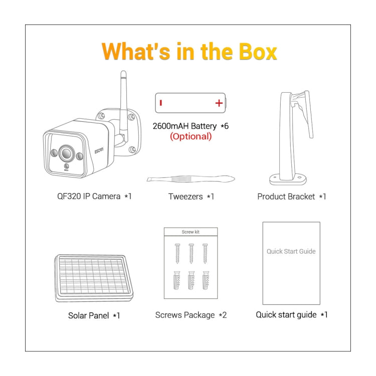 ESCAM QF320 HD 1080P 4G Solar Panel IP Camera, Support Night Vision & TF Card & PIR Motion Detection & Two Way Audio - Security by ESCAM | Online Shopping UK | buy2fix