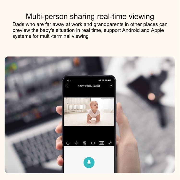 Original Xiaomi Youpin Xiaovv 1080P Wireless IP Camera Smart Home Security Video Surveillance Monitor for Kids / Baby, US Plug(White) - Security by Xiaomi | Online Shopping UK | buy2fix