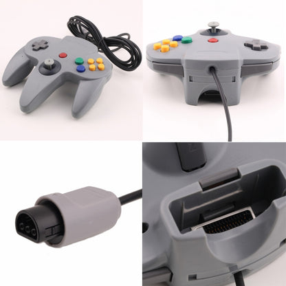 For Nintendo N64 Wired Game Controller Gamepad(Black) by buy2fix