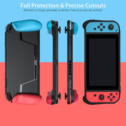 TPU Shell Handle Grip with Game Card Slot Anti-Shock Cover Silicone Case for Nintendo Switch - Cases by buy2fix | Online Shopping UK | buy2fix