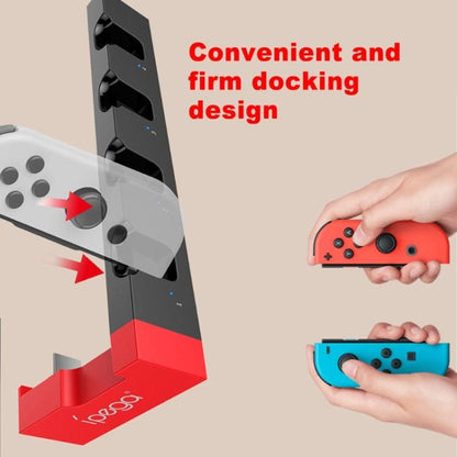 iPega PG-9186 Game Controller Charger Charging Dock Stand Station Holder with Indicator for Nintendo Switch Joy-Con - Toys & Hobbies by ipega | Online Shopping UK | buy2fix