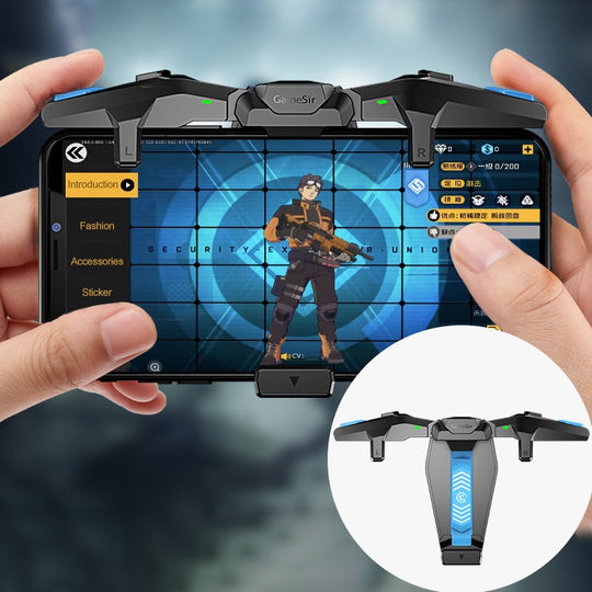 GameSir F4 Foldable Eagle Wing Shaped Physical Direct Connect Capacitor Gamepad Compatible with IOS & Android System Devices