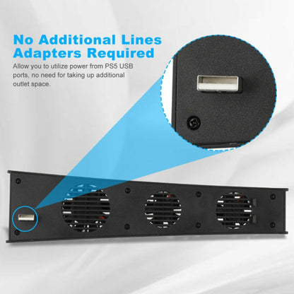KJH P5-009 Console Cooling Fan For PS5(Black) by buy2fix