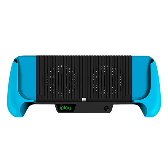 IPLAY Host Ladegriffe Standgehäuse Lüfter für Switch Lite (Blau)