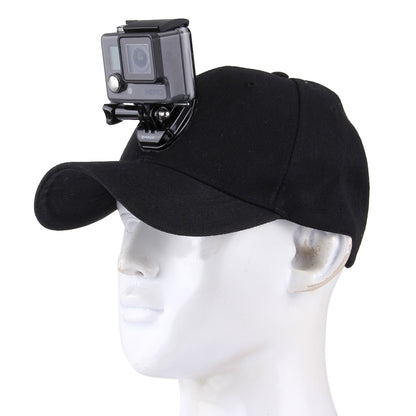 Outdoor Sun Hat Topi Baseball Cap with Camera Stand Holder Mount for GoPro & SJCAM & Xiaomi Xiaoyi Sport Action Camera - DJI & GoPro Accessories by buy2fix | Online Shopping UK | buy2fix